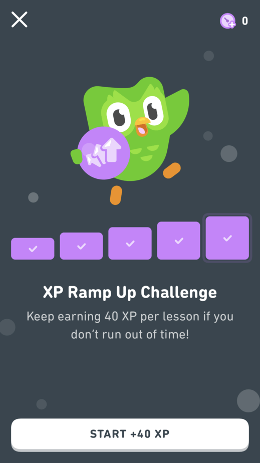 Duolingo XP Ramp Up